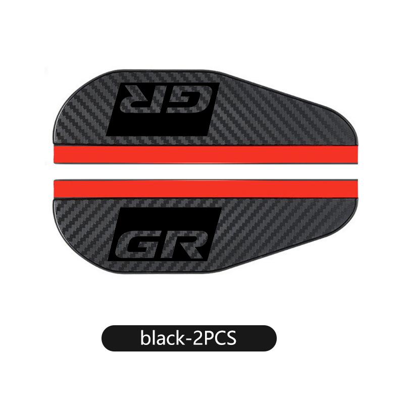2PCS Car Rearview Mirror Rain Eyebrow Sticker Auto Accessories For Toyota Camry Highlander C-HR Hilux Vios Rav4 Prius Yaris TRD