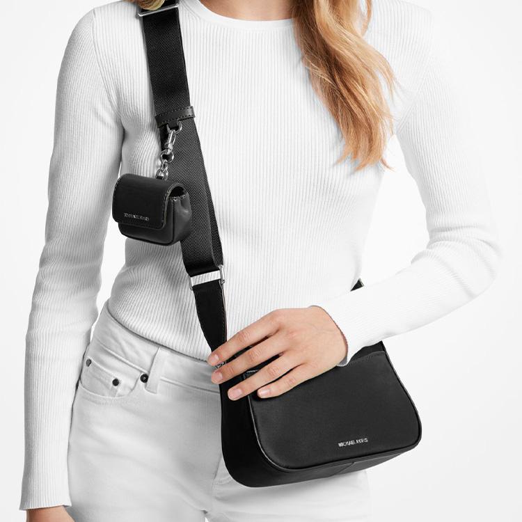 New MICHAEL KORS Jet Set Nylon Combo Bag, Shoulder Bag, Crossbody Bag Women's Black 32R3SJ6C8C-BLACK