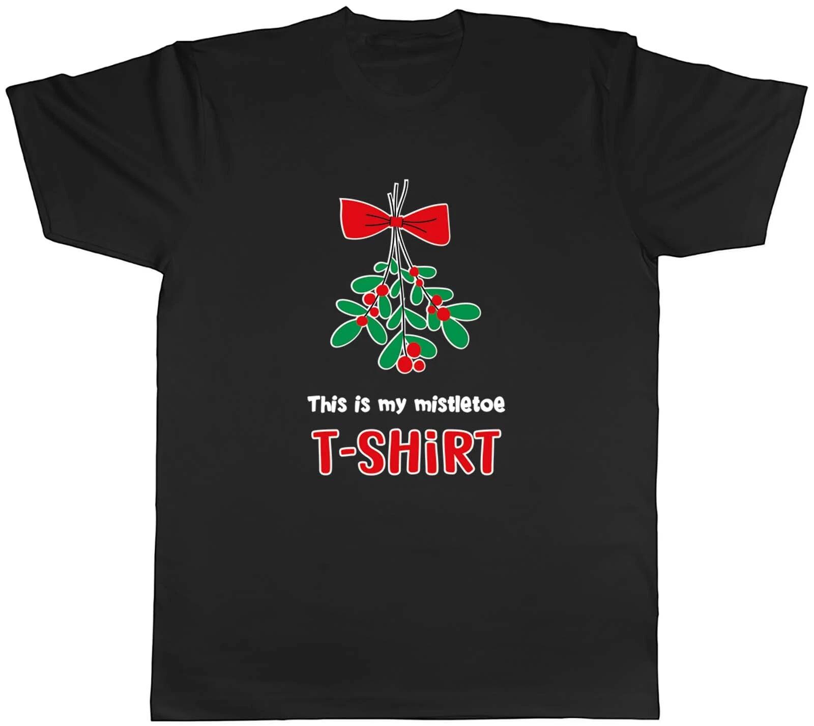 Funny Mistletoe Mens T-Shirt Christmas Xmas Tee Gift XS