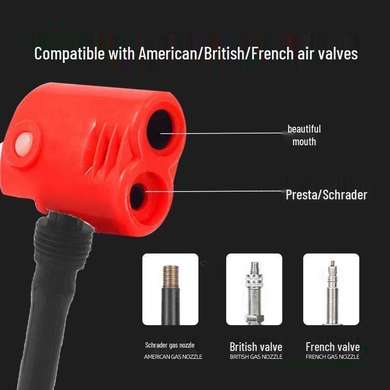 Universal Bicycle Air Hose Kit – Old-Fashioned Nozzle & Antifreeze Leather Tube