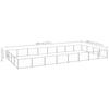 VidaXL Silver Kennel 32 M² Steel
