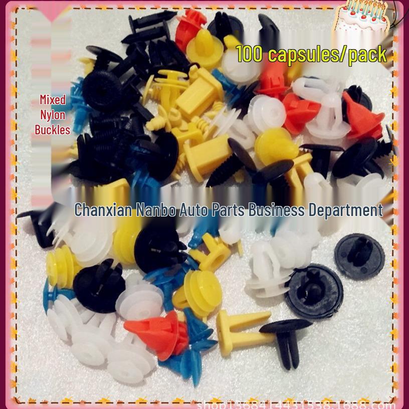 100-Piece High-Quality Car Expansion Clip Set