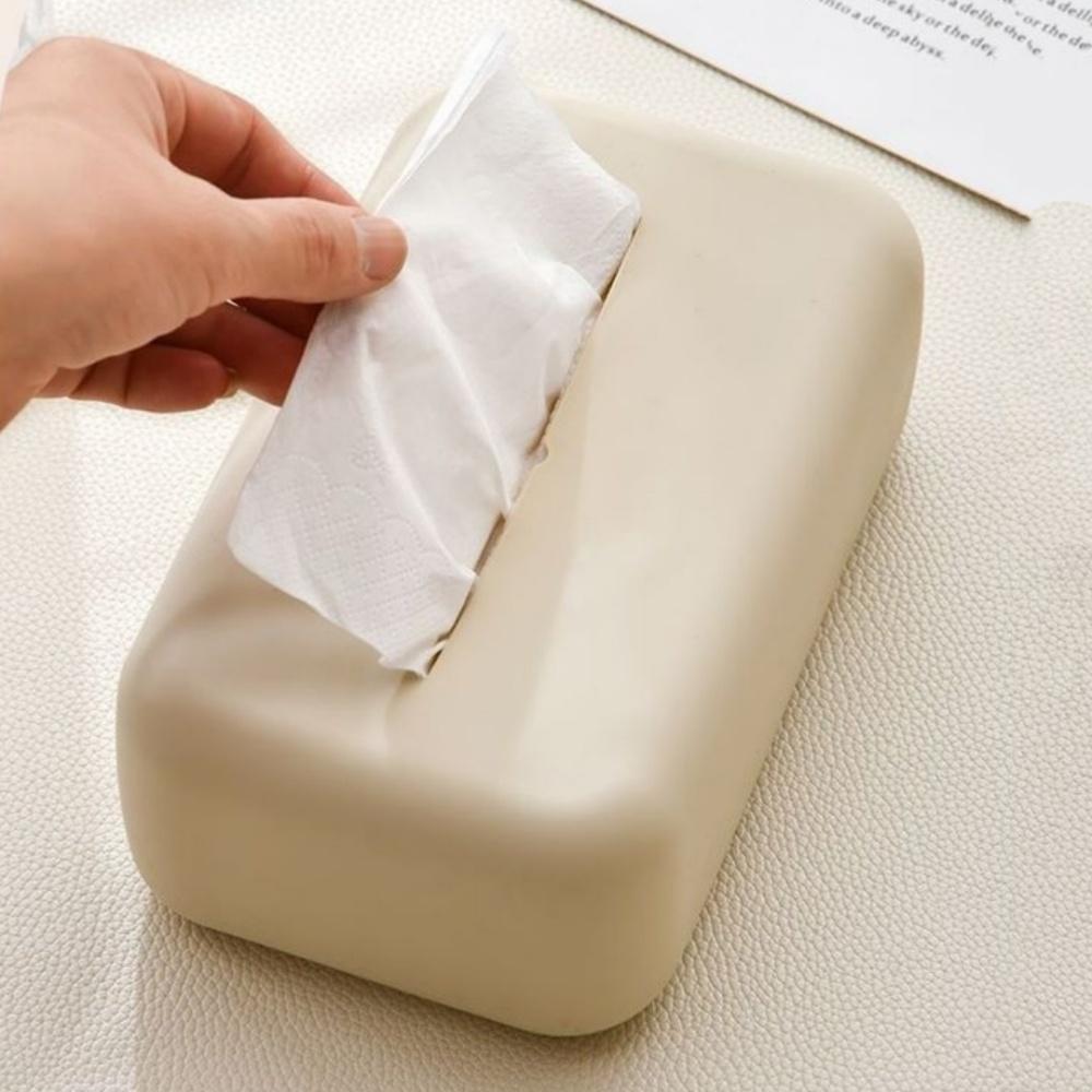 Soft Waterproof Silicone Tissue Box Reusable Wet Wipe Boxes Light Luxury Tissue Box Cover Holder Bathroom Kitchen Paper Holder