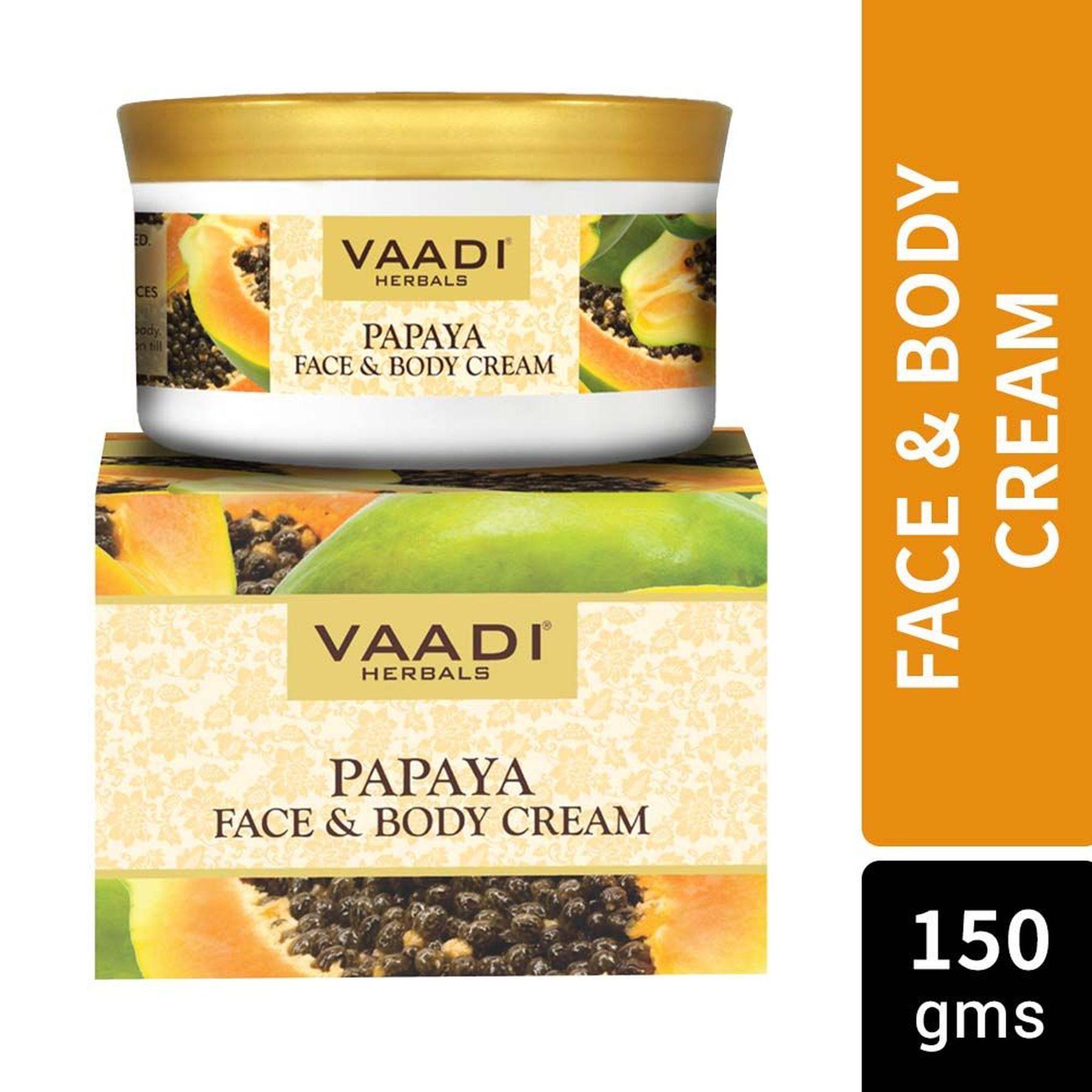 

Крем для обличчя Vaadi Herbals Papaya FaceBody Cream150g