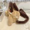 Kawaii Dog Crossbody Bag Lovely Stuffed Animal School Bag Cute Puppy Plush Handbag  Outdoor