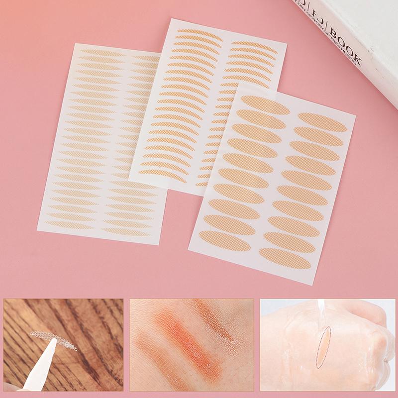 200Pcs Invisible Lace Mesh Double Eyelid Lift Strip Tape Adhesive Sticke Tweezer