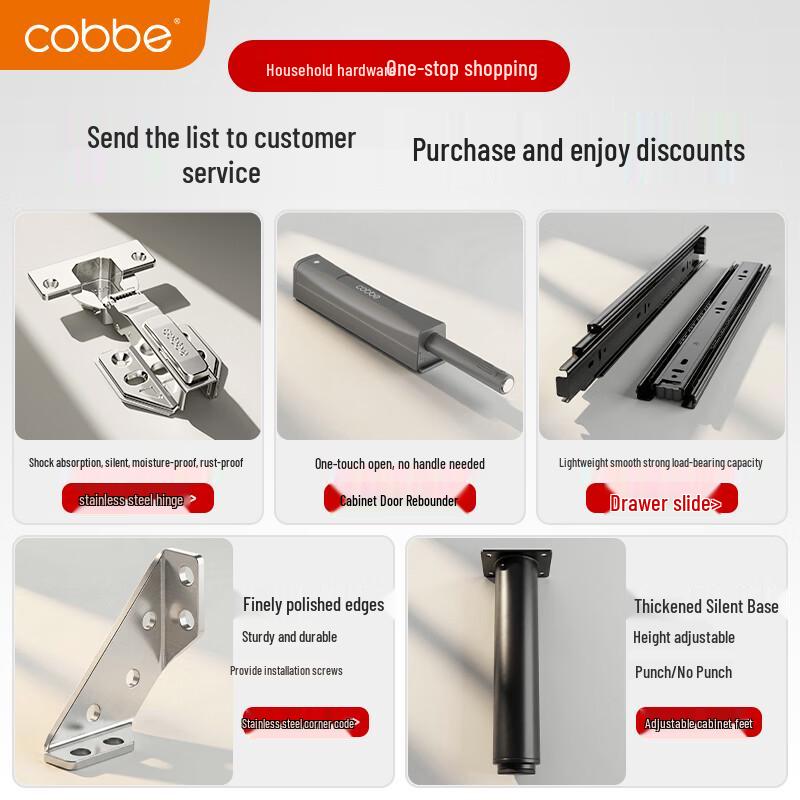 Cobbe Adjustable Furniture Support Leg