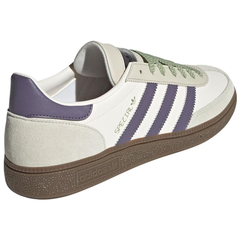 Adidas Originals Handball Spezial Leather Versatile Comfortable Durable Low-Top Sneakers Unisex Sneakers White JR4499