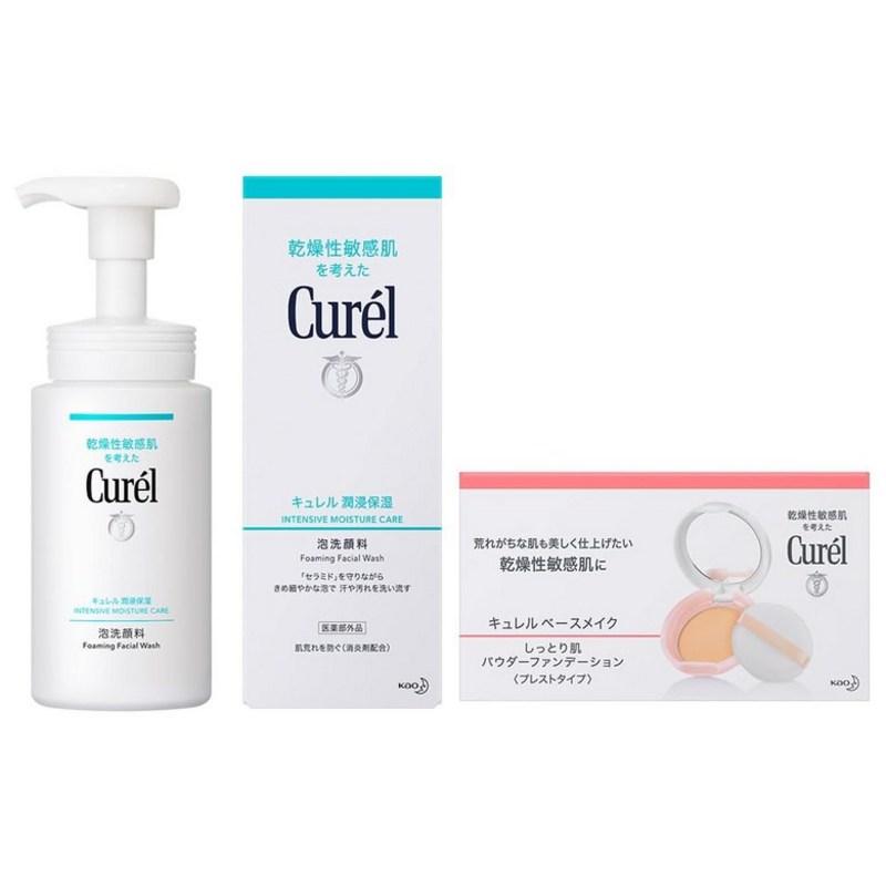 Curel Foaming Facial Cleanser 150ml + Bonus Set Product