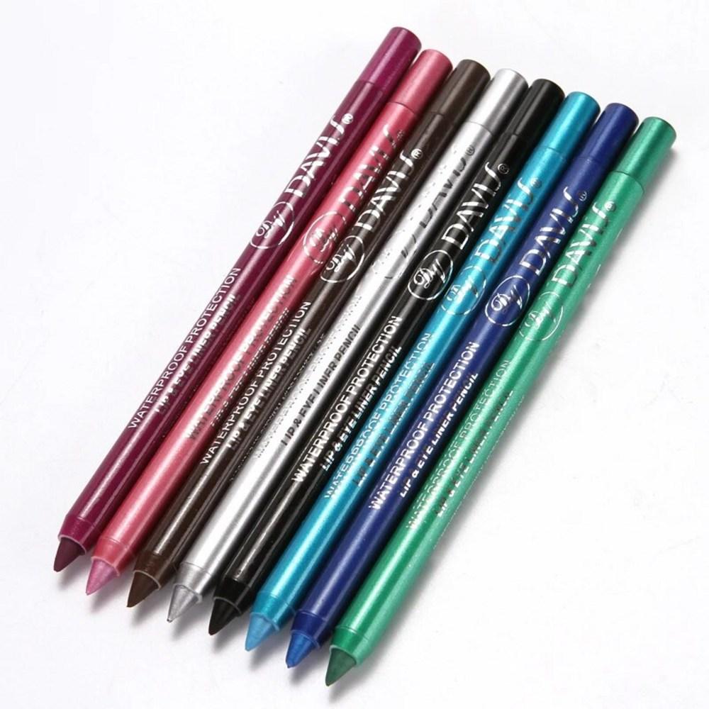 Maquillage des yeux couleur maquillage cosmétique cadeau 14 couleurs crayon liner longue tenue pigment coloré imperméable bleu noir blanc stylo maquillage cosmétiques, 01-05-24