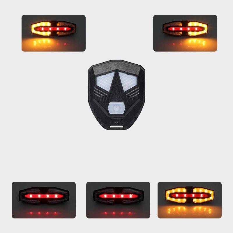 Bike Turn Signal Rear Light Usb Rechargeable Road Bike Light Led Waterproof Wireless Remote Control Cycling Taillight
