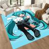 Hatsune Miku Style Square rugs are a great choice for living rooms, bedrooms, home décor, and as gifts.