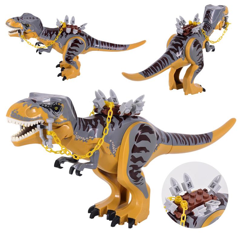 Jurassic Dinosaurs Building Blocks Brachiosaurus DIY Big Size Tyrannosaurus Action Figure Models Children Toys Animals Gifts