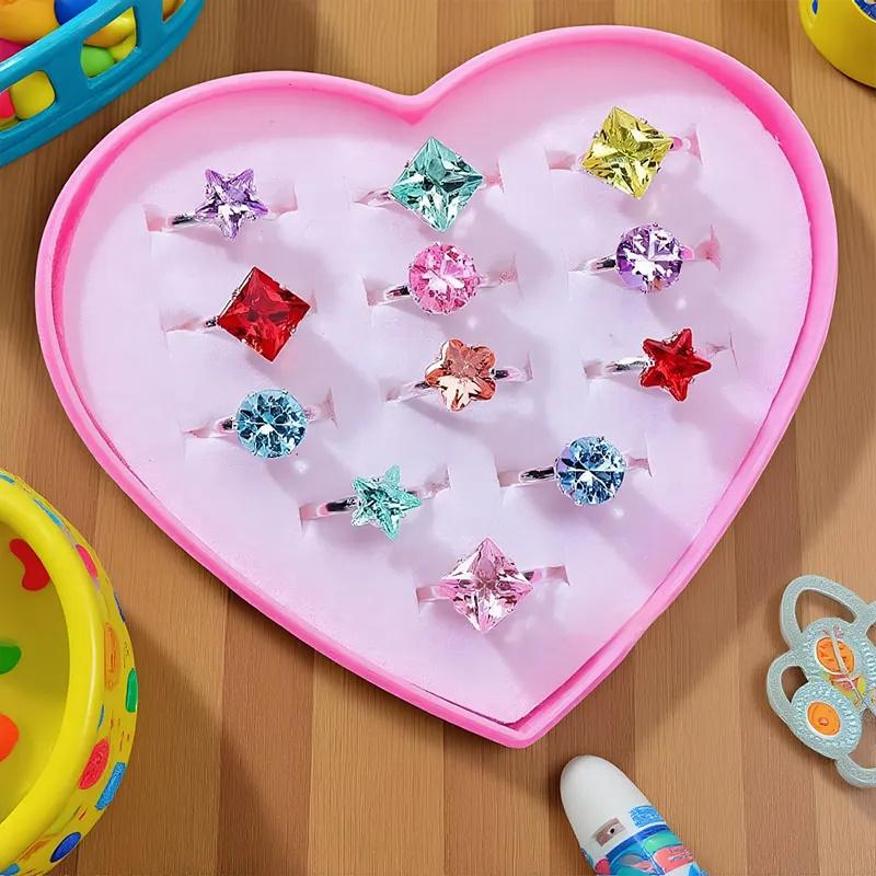 

Cute Children s Plastic Toy Rings, Boxed With Rings One Size