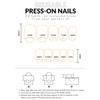 Light-Purple Press On Nails 24 Pieces Simple Solid Color Design Comfortable Fit Reusable Manicure Kit