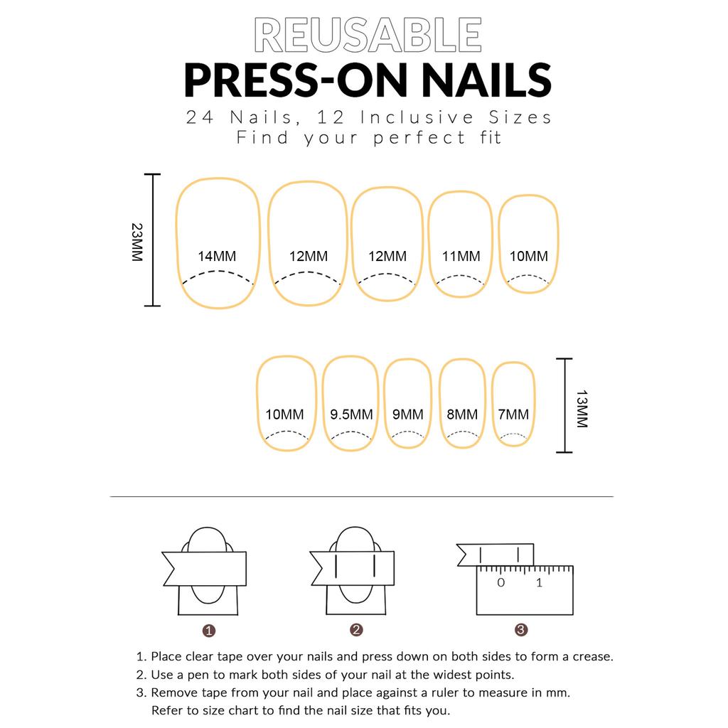 Light-Purple Press On Nails 24 Pieces Simple Solid Color Design Comfortable Fit Reusable Manicure Kit