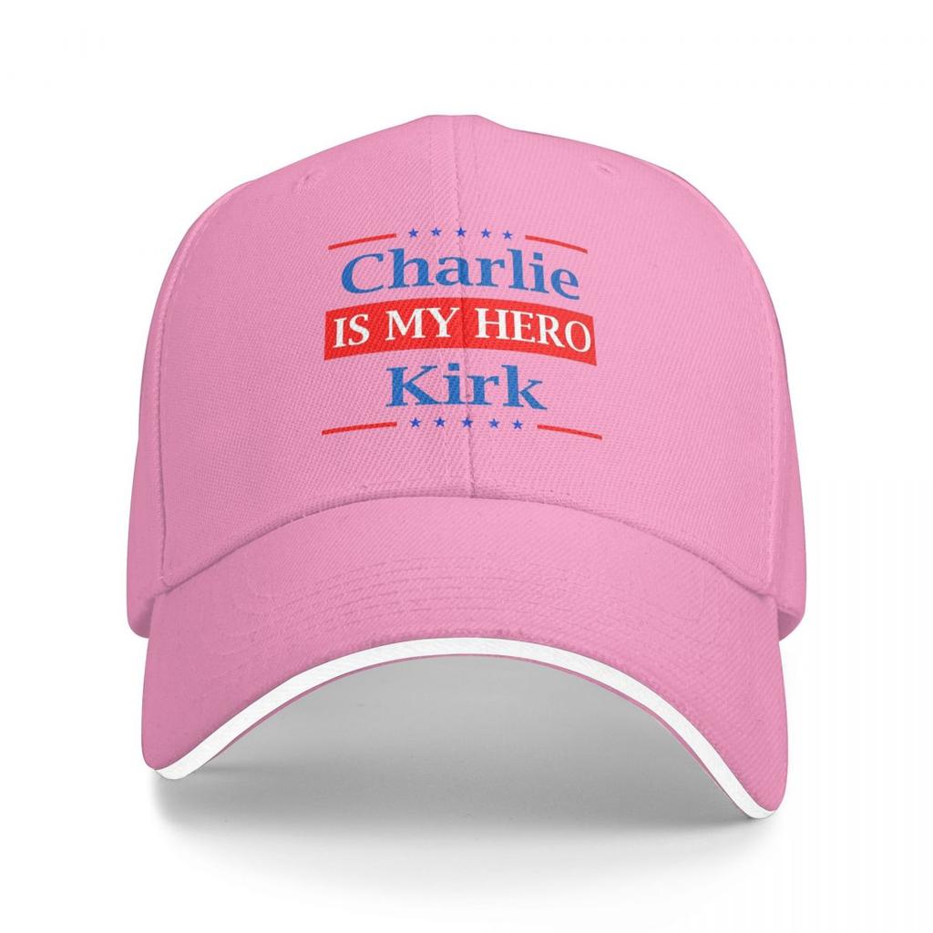 Charlie Kirk Is My Hero American Patriot Baseball Caps Snapback Baseball Hats Breathable Casual Casquette Outdoor Unisex