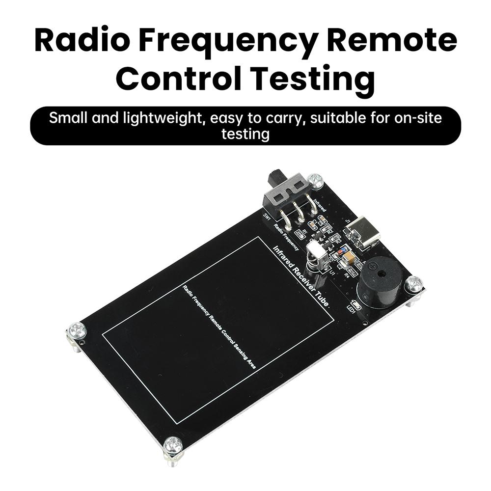 Portable Wireless Remote Control Tester Module Infrared RF Detector Type-C for Home Appliances Garage Doors Electric Vehicles