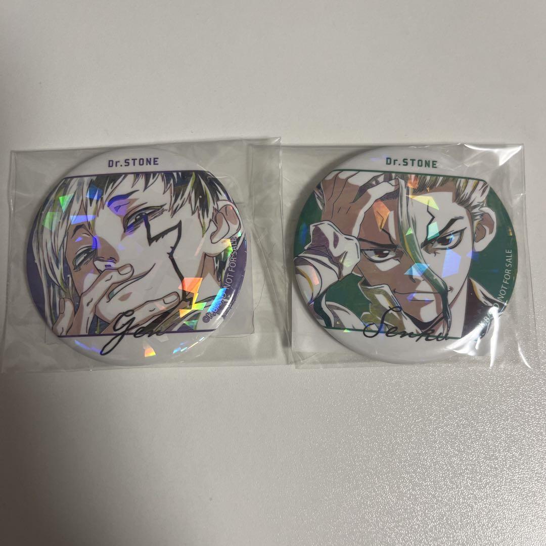 

[USED] Dr. STONE Ani-Art box bonus hologram badge Senku & Gen