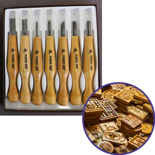 Miki Akira Cutlery Power Grip Carving Knife Set of 7 800077