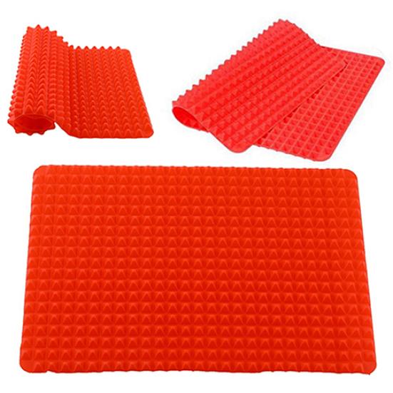 Kitchen Pyramid Pan Non-Stick Silicone Cooking Mat Oven Baking Tray Sheet