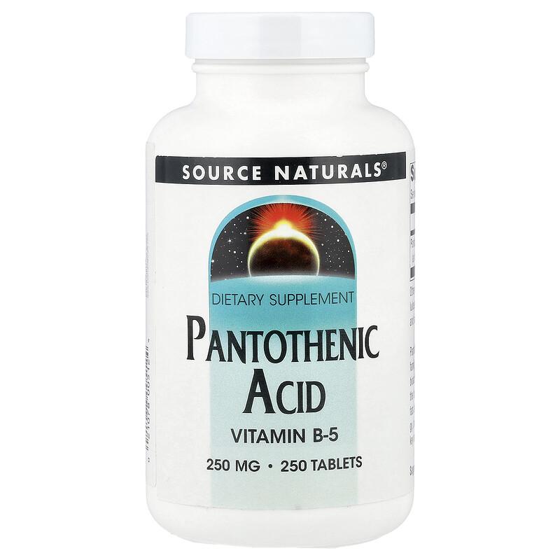 Pantothenic Acid, 250 mg, 250 Tablets