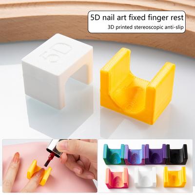 5D Nail Holder For Precise Manicure With Velvet Surface 3D Printed Comfortable Reusable Tool For DIY And Professional Use