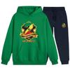 Kids' Football Tracksuit - NPZ - Senegal 2025 - Green - Hooded - Elasticated Waist Trousers