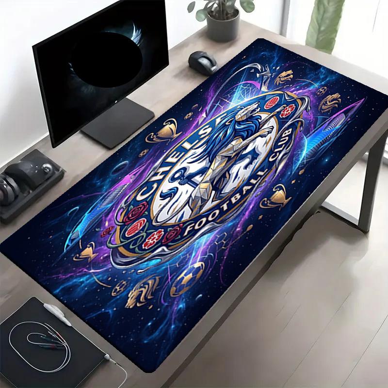 Chelsea Football Club Print Mouse Pad, Anti‑Slip Desktop keyboard Mat, for PC Laptop Gaming Working Daily Use, Cool Festival Surprise Gift