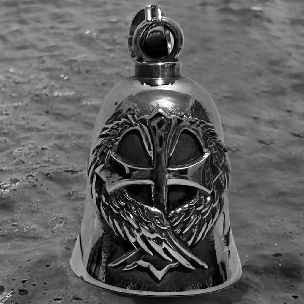 Guard Bell For Motorcycles Bikers Good Luck Bell Hanger Stylish Alloy Key Chain Motocycling Accessory For Men Women Riders