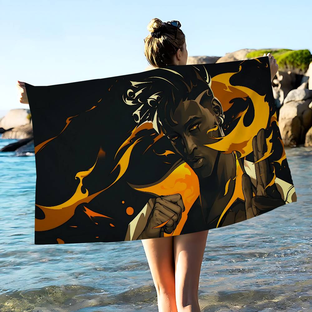 FPS Classic V-Valorants Microfiber Blanket Quick Drying Beach Towels Oversized Printing Super Absorbent Pool Towel Blanket