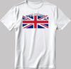 United Kingdom Flag Black-White  Men's / Women's T Shirt Q145