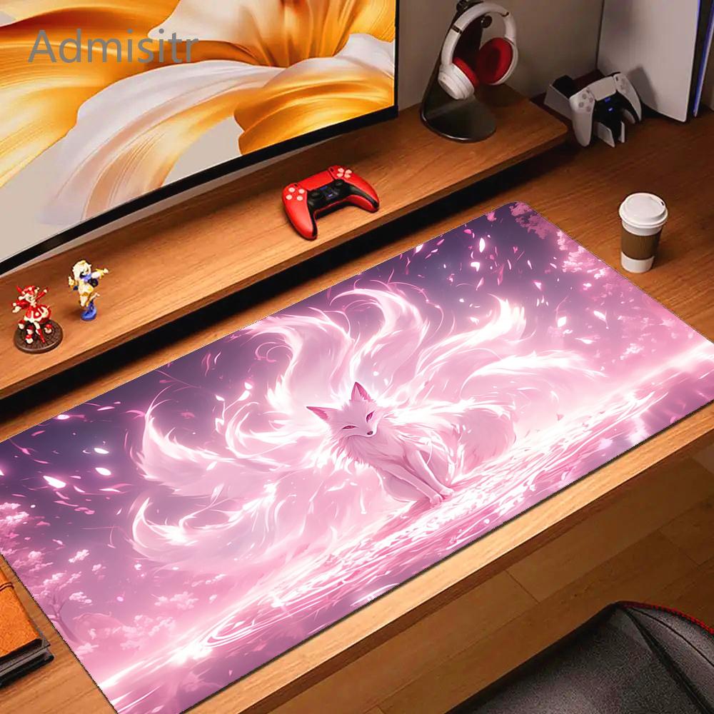 Cartoon Fox XXL Mouse Pad Large Computer Game Accessories Cute Mousepads Gamer Professional High Quality Rubber Pads Desk Mat