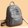 Backpack for Girls, Korean Version, New Fashionable Soft Leather Travel Bag, High-quality Student PU Backpack