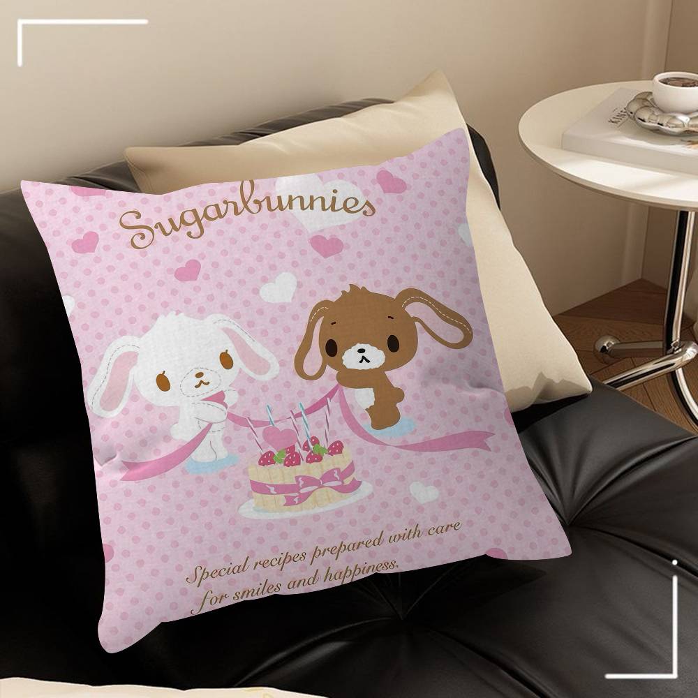 Sugarbunnies Anime Kawaii Movie Cushion Cover 30x50 Polyester Sofa Cushions Decorative Throw Pillows Home Decoration Pillowcover