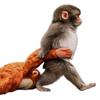 Monkey Holding Plush Toy Decal Funny Creative DIY Vinyl Stickers Waterproof Decal for Laptop Bumper Bike Skateboard Phone