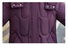 2025 New Hooded Cotton Jacket for Middle-Aged Women: Autumn-Winter Mid-Length Down Coat