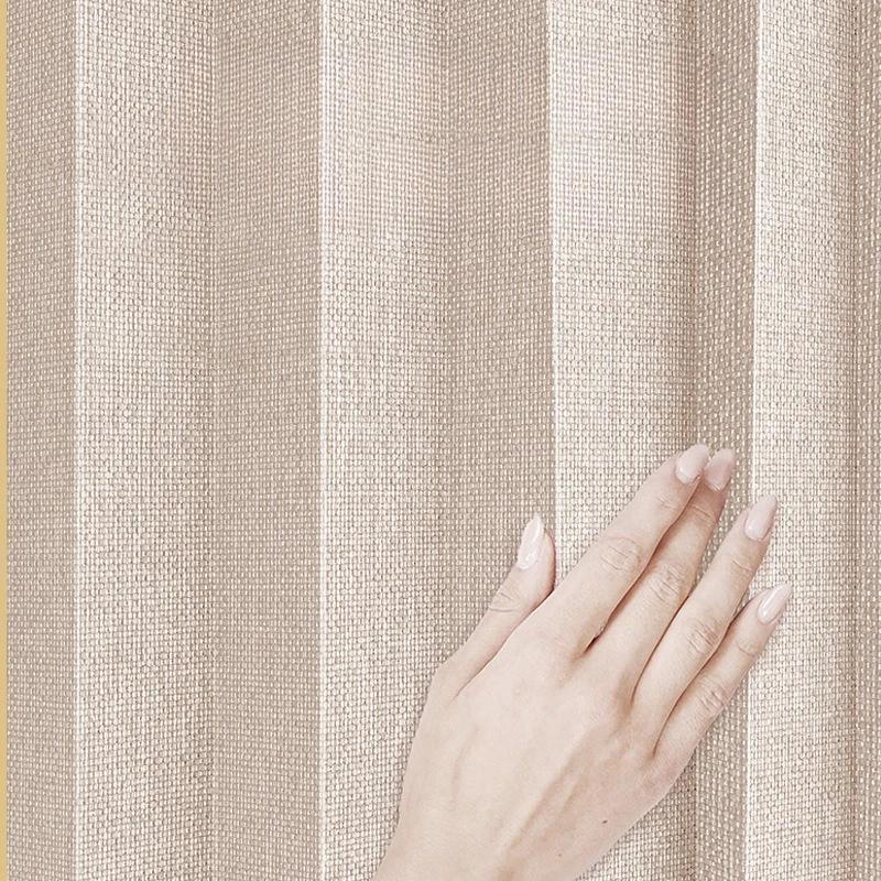 Wasserdichter Duschvorhang Mehltau Badezimmer Fester Vorhang Wellenfenster Tüll Home Luxus mit Haken Schwere S-Falte gewellte Dusche