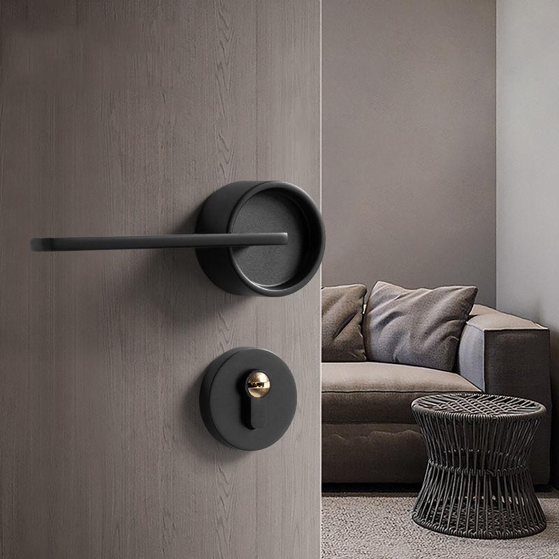 Serrature per Porte in Lega di Zinco Maniglia per Porta della Camera da Letto Stile Nordico Maniglia per Porta Interna Cilindro della Serratura Serratura per Porta Sicura Silenziosa Ferramenta per la Casa