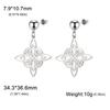 LIKGREAT Stainless Steel Witches Knot Stud Earrings for Women Irish Lucky Celtics Knot Amulet Earring Jewelry Gifts Wholesale