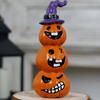 Cartoon Pumpkins Figurine Resin 3D Printed Statue Creative Halloween Miniature  Dashboard