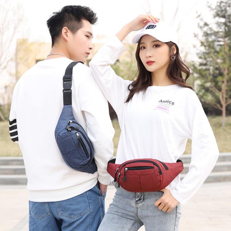 Large Capacity Men's and Women's Oxford Cloth Waist Bags Street Vendors Wallets and Mobile Phone Bagsc