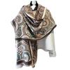 Shawl With Office Nap Blanket Imitation Cashmere Scarf Printed Fringed Warm Scarf
