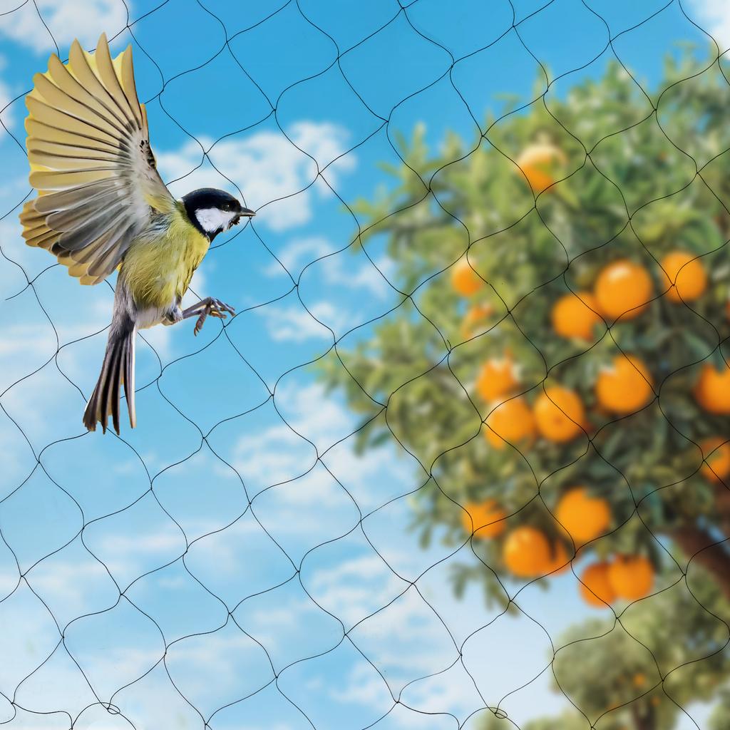 Bymaocar 100"X50" Nylon Netting for Bird Poultry Aviary Anti Bird Mesh Collect Leaves Net Practical & Secure Nautical Game Décor