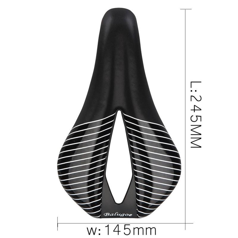BALUGOE Wide Comfort Bicycle Saddle Road Mountain Bikes Nylon Fiber Padding Unisex Cycling Seat