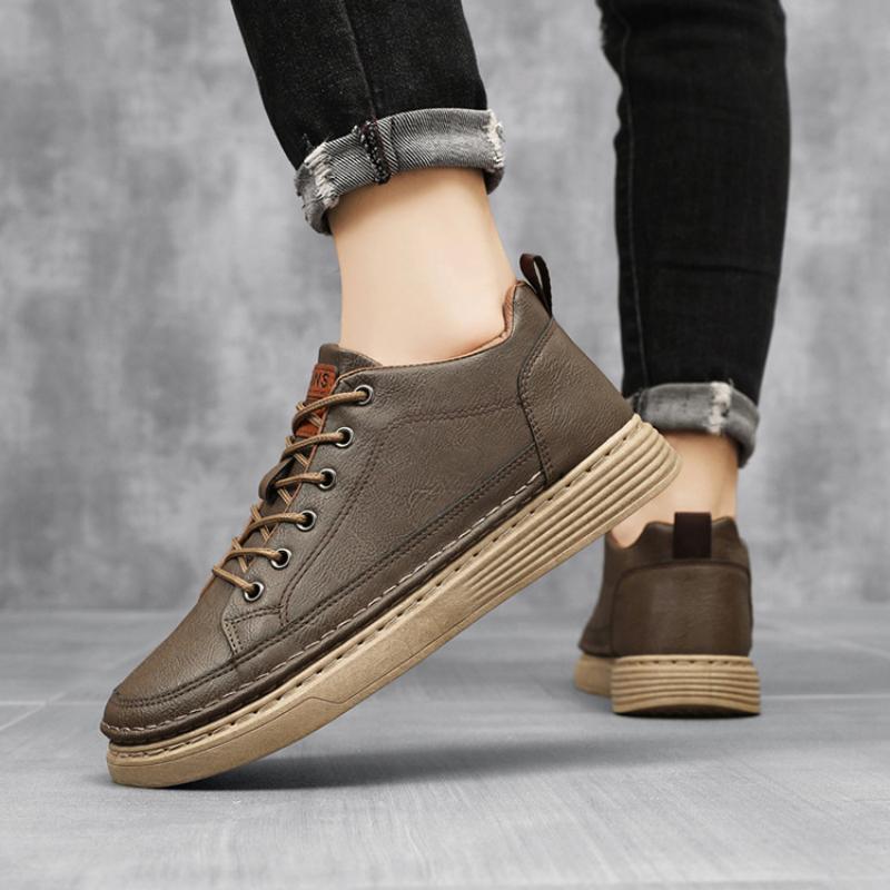 Nuove Scarpe Casual da Uomo Sneakers Vulcanizzate Scarpe di Tendenza in Pelle per Uomo Designer Outdoor Comfort Scarpe da Jogging Zapatillas Hombre
