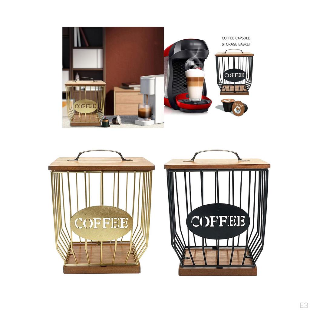 Porta Caffè Cestino Portaoggetti Custode Espresso Organizer Portapiano Cucina per Capsule