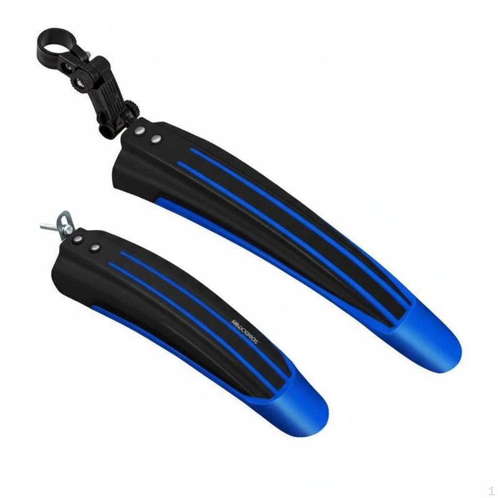 2 Pieces Universal Mountain Bike Mudguards Easy Installation Fenders Adjustable Cycle