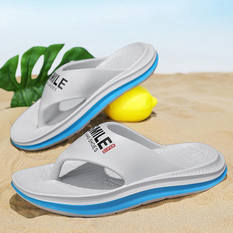 Totenkopf Design Herren Hausschuhe Flip Flops Sommer Pantoletten Herren Typ Große Größe Schuhe Herren Leichtgewichtige Indoor Hausschuhe Strandschuhe Sandalen