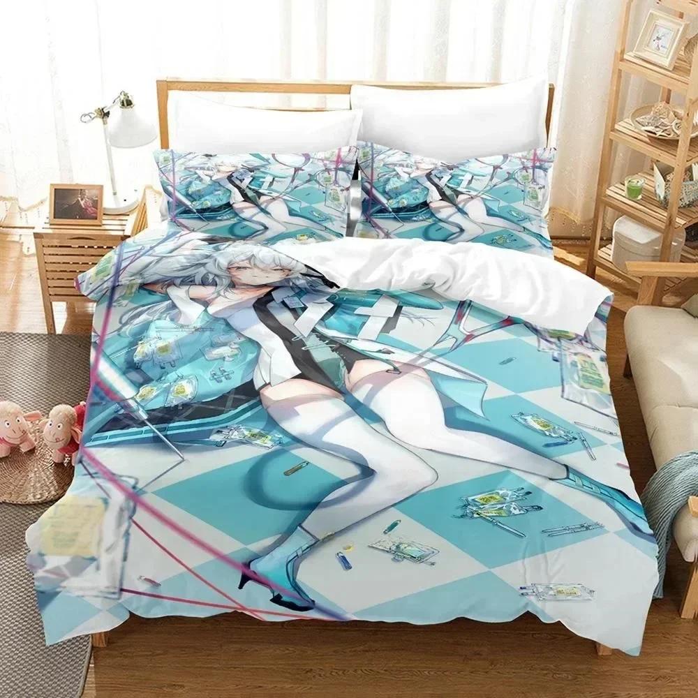 3D Printed Anime Kawaii Girls' Frontline Bedding Set Single Twin Full Queen King Size Bed Set Adult Kid Bedroom Duvet Cover Sets